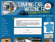 Tablet Screenshot of camping-car-webzine.fr